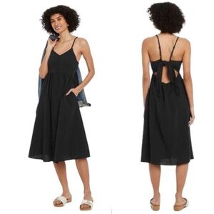 Universal Thread Black Backless Dress